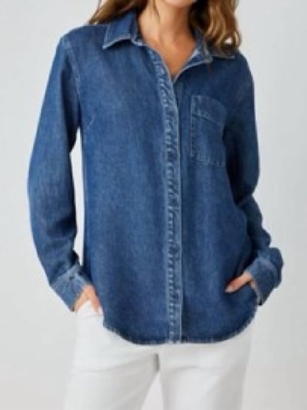 NWOT Bella Dahl Denim Shirt, Size MEDIUM